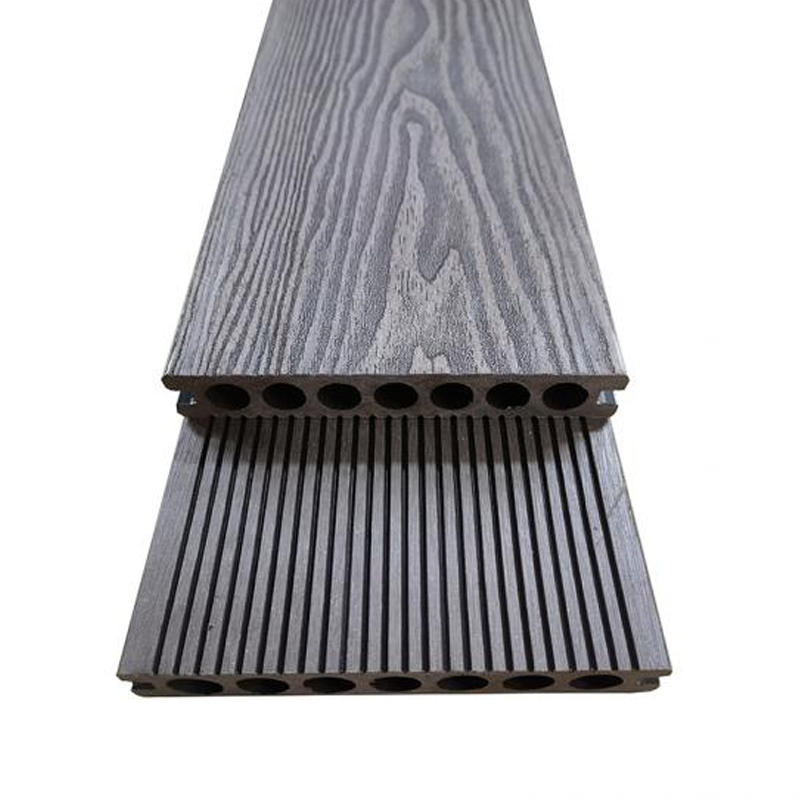 SRL-3D 148*23 mm Mönstrad träprydnad med runda hål